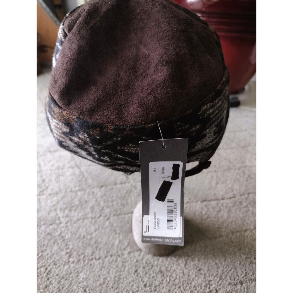 NWT Scala Multi-color Blanket Wool Cadet Cap Hat - Picture 4 of 14
